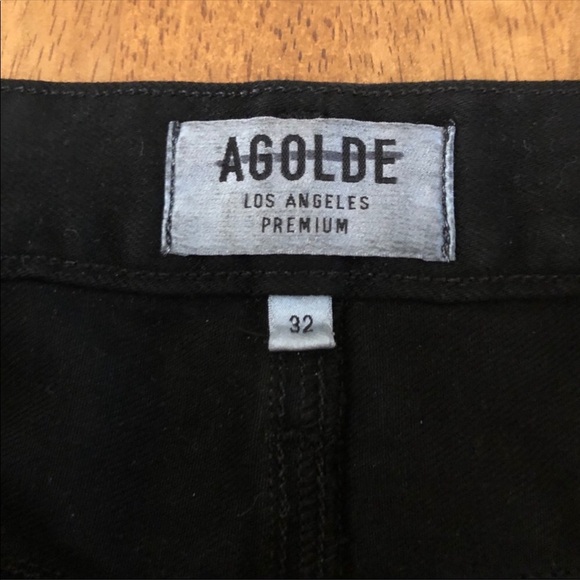 AGOLDE NWOT Women's Jeanette Mini Skirt In Coated Black Size 32 - Picture 8 of 11